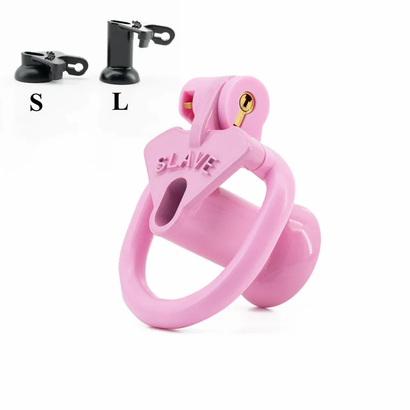 Short/Long Negative Chastity Cage Lock with4 Size Cock Rings Sissy Male Penis Bondage Sex Toys Urine Blockage Chastity Belt Gay