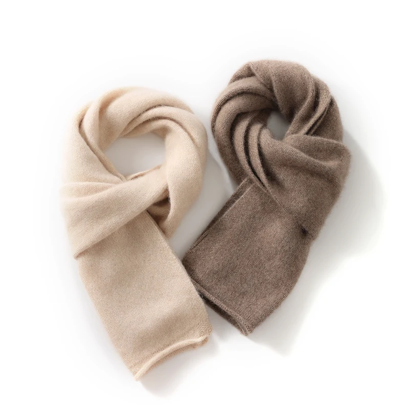 

Ladies 100% Cashmere Scarf Women Winter Warm Luxury Solid Color Shawl and Wraps Female Warm Thick Wool Neckerchief Blanket