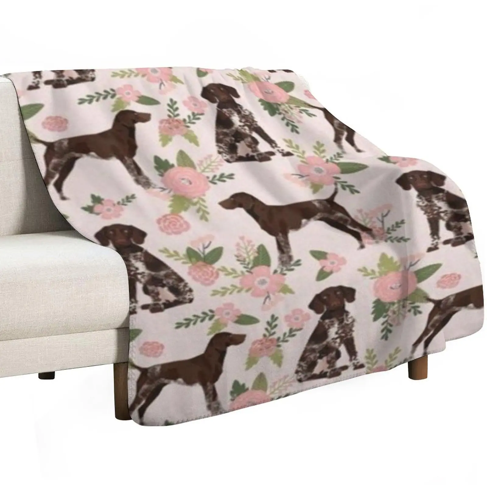GERMAN SHORTHAIR Throw Blanket Furrys Bed Retros funny gift Plush Sofa Blankets