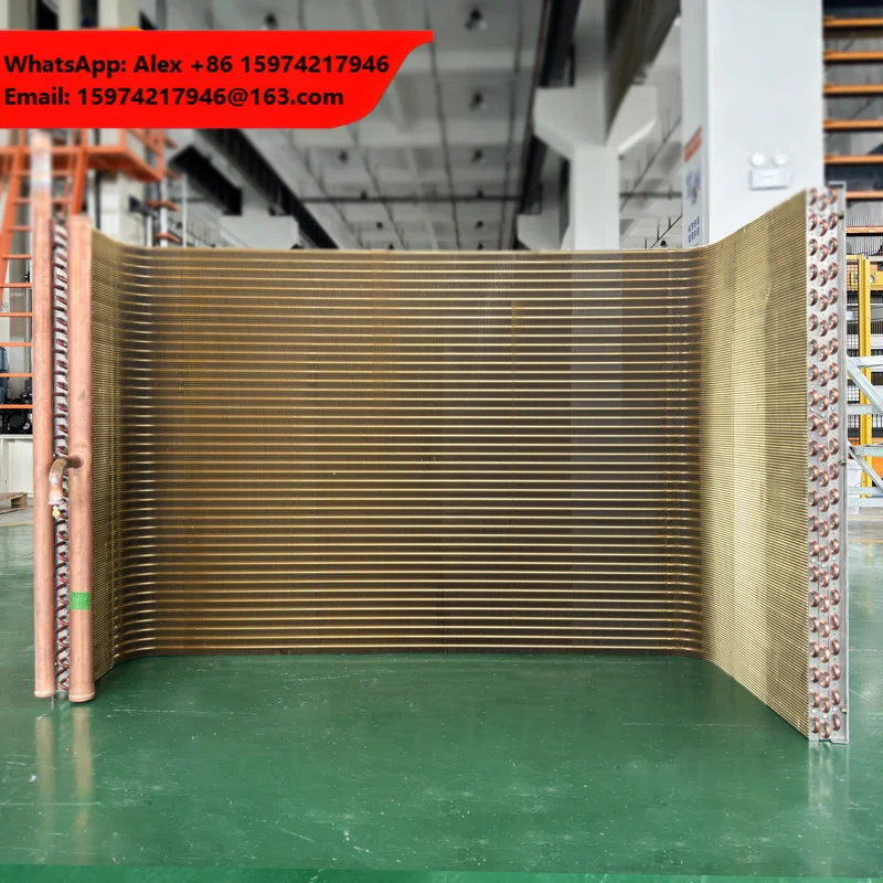 Copper Tube Aluminum Fin Condenser For Industrial Cold Storage Refrigeration System Supplier