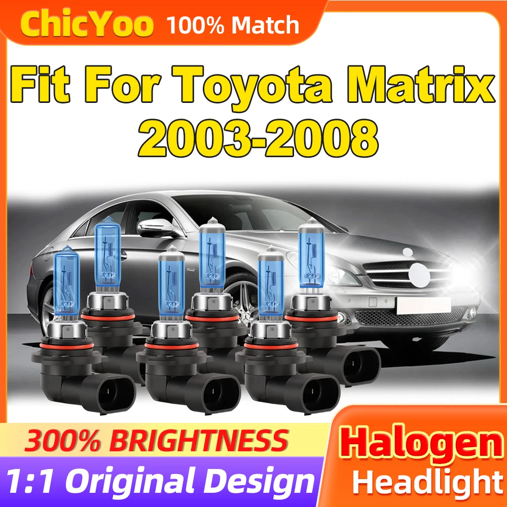 

Fit For Toyota Matrix 2003 2004 2005 2006 2007 2008 36000LM Halogen Lights 300W Turbo Auto Headlamps 12V 6500K Car Headlights