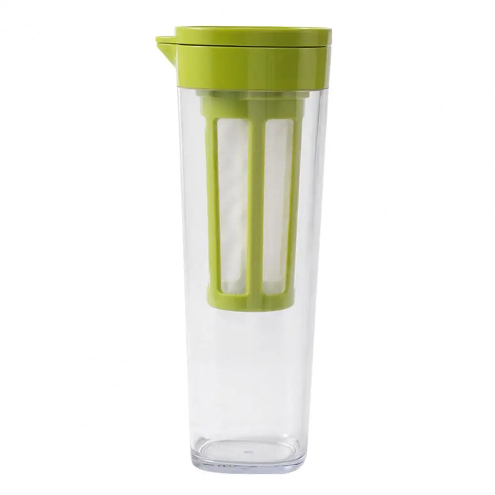 Upside Down Leak-proof Bottle Leak-proof Water Bottle with Filter Screen 1.1l Tea Kettle for Refrigerator Juice Pot Storage