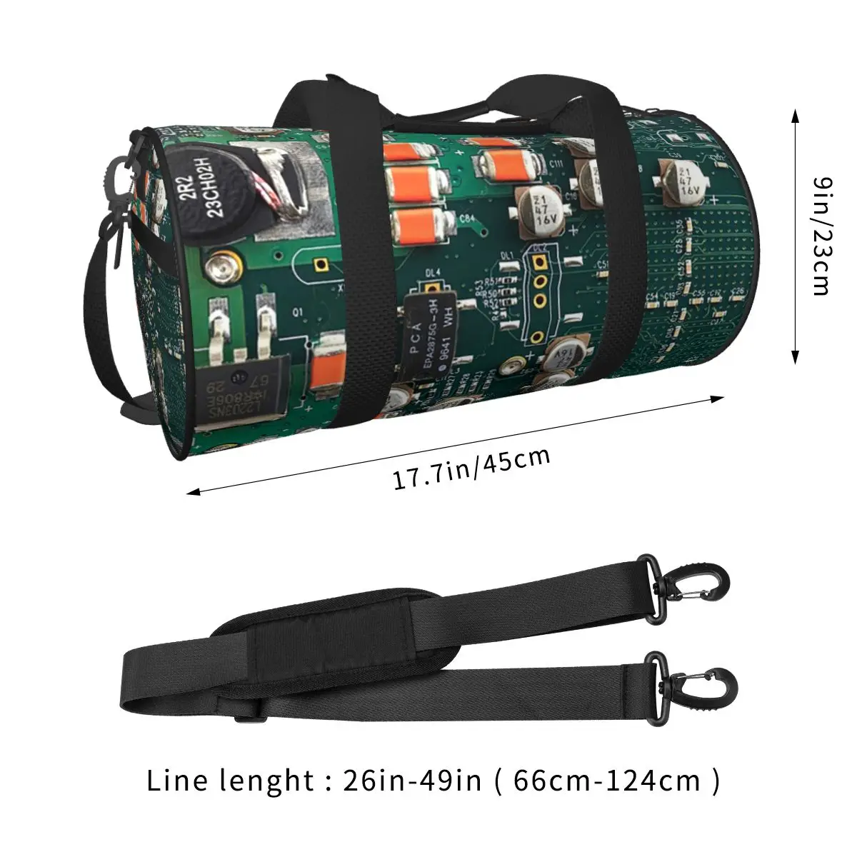 لوحة دوائر كهربائية كبيرة حقيبة رياضية واق من المطر مقاومة للماء حقائب سفر حقائب اللياقة البدنية #6
