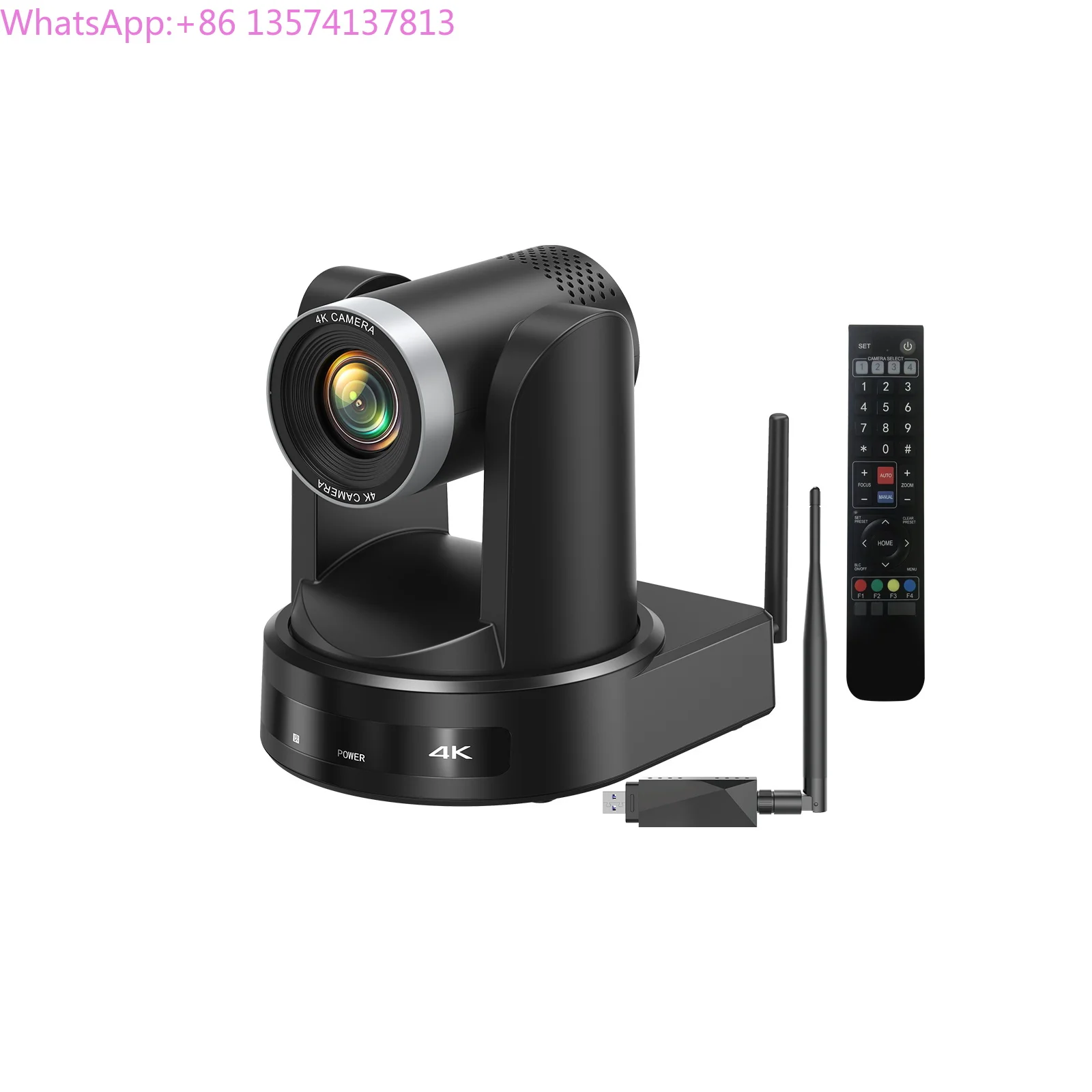 

Wireless 4K 10X Optical Zoom PTZ Conference Room Camera With Smart AI Tracking PTZ Camera for Church Worship Live Streaming
