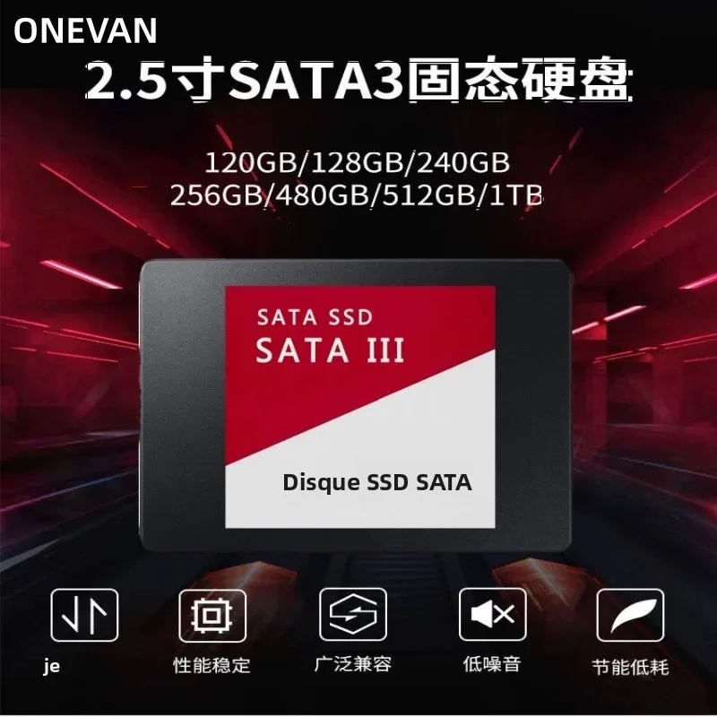 Nouveau disque SSD SATA3 120 Go 240 Go 500 Go, disque dur interne 2,5 pouces pour ordinateur portable et de bureau