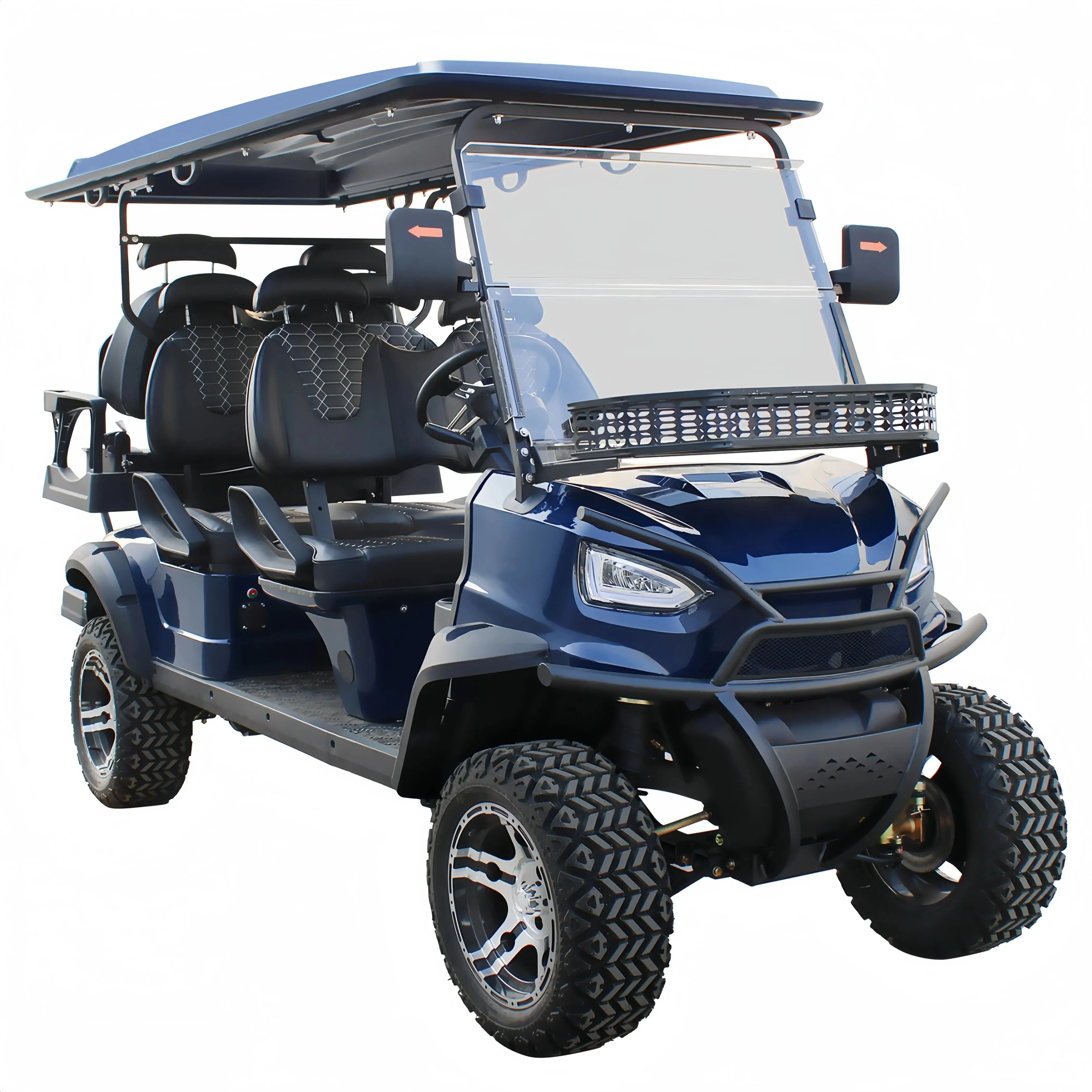 Hot Sale Fashion 4 6 Seaters Resort Use Utility Vehicle Hunting Hopper Cargo Golf Buggy Cart Electric Golf Carts