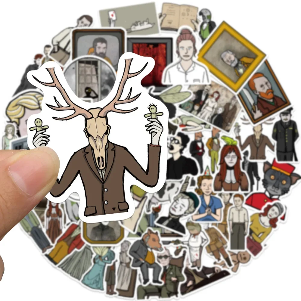 10/60Pcs Decoding Popular Games Rusty Lake Graffiti Stickers for DIY Suitcase Water Bottle Phone Laptop Guitar Car Skateboard