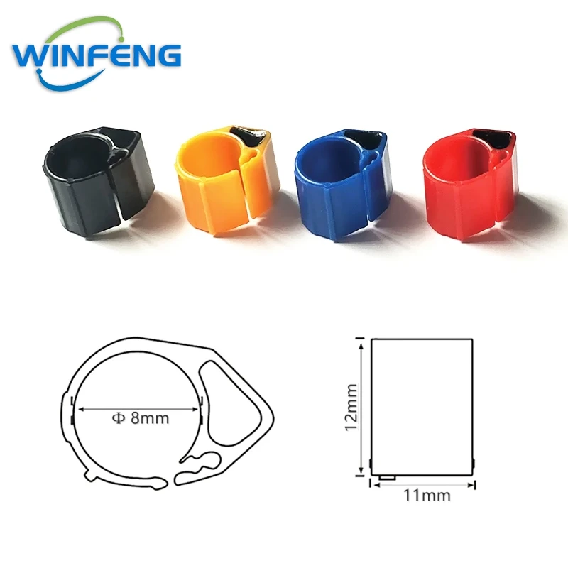 2Pcs/Lot 134.2KHz RFID Pigeon Ring Tag Hitag S256 Foot Band Racing Tags ABS Waterproof for Tracking Management