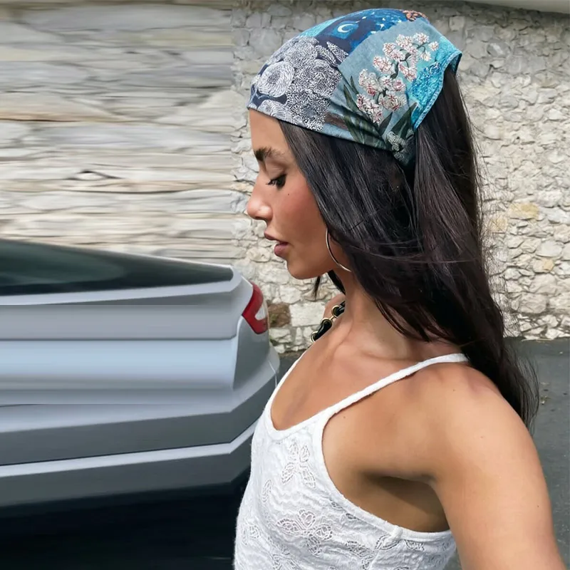 

Французские ретро-шарфы из шелка кешью для женщин, мягкие маленькие квадратные платки из тутового шелка, декоративные головные платки для профессионального использования