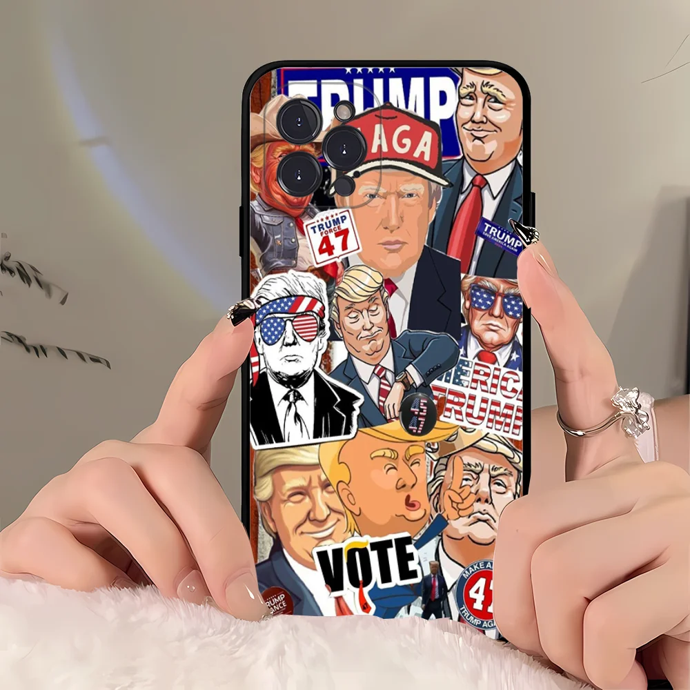 Drain The Swamp2024 Trump Phone Case For iPhone 16 15 14 11 12 13 Mini Pro XS Max Cover 6 7 8 Plus X Funda Shell