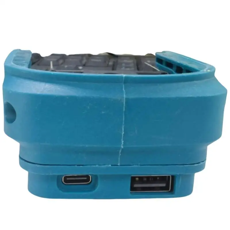 Цельный портативный адаптер для BL1830 BL1430 BL1850 14,4 В/18 В литий-ионный аккумулятор USB + преобразователь Type-c со светодиодной подсветкой