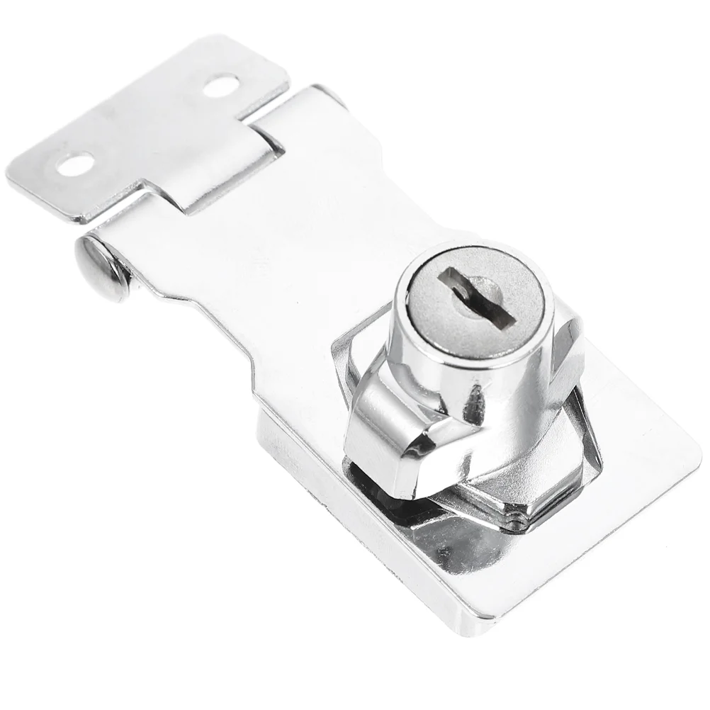 Arquivo de fechadura de porta de armário (com placa 25 polegadas (brilhante)) Fechadura de ferrolho com chave de vitrine resistente e segura para mesa