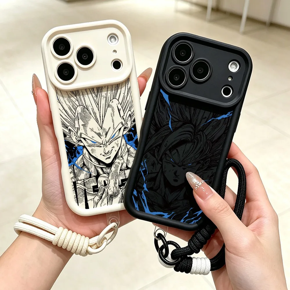 HOT Phone Case for Samsung S26 S25 S24 S23 S22 S21 S20 F06 FE Plus Ultra 4G 5G Soft TPU With Lanyard Anime DragonS Ball Design
