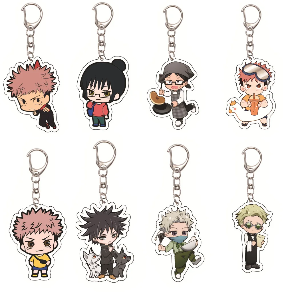 Llavero de Anime Jujutsu Kaisen de 55 mm, Itadori Yūji, Fushiguro Megumi, Kugisaki Nobara, Gojō Satoru, Regalos de Navidad