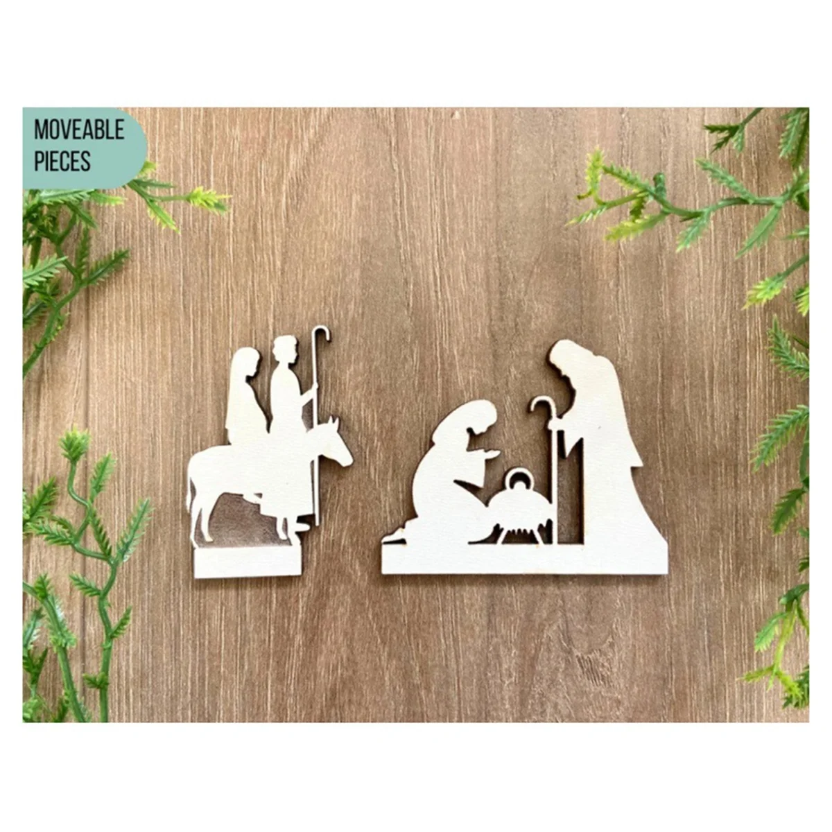 تقويم القدوم A72P لولادة يسوع، العد التنازلي لعيد يسوع، تقويم القدوم الخشبي، تقويم ظهور عطلة عيد الميلاد #3