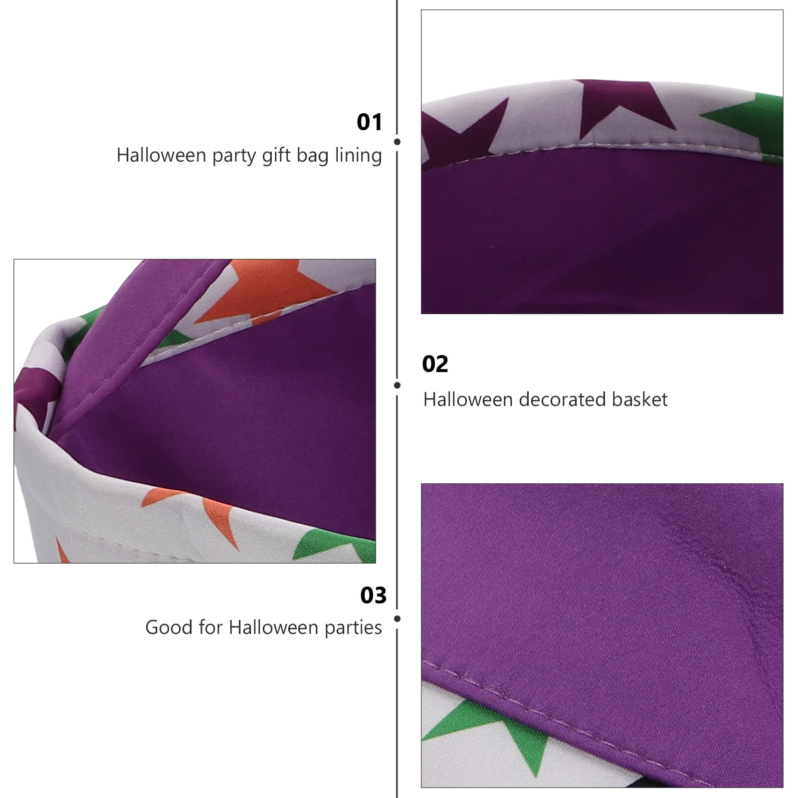 

1Pcs Halloween Candy Bag Cloth Large Capacity Eco Friendly Trick Or Treat Festival Gift Pouch Halloween Candy Bag