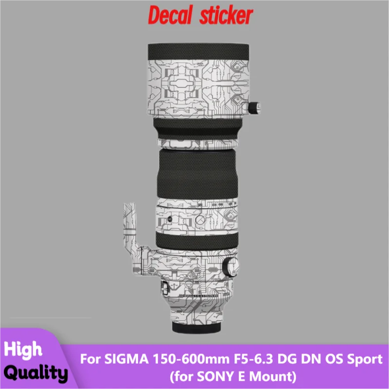 

For SIGMA 150-600mm F5-6.3 DG DN OS Sport for SONY E Mount Lens Sticker Protective Skin Decal Film Anti-Scratch Protector Coat