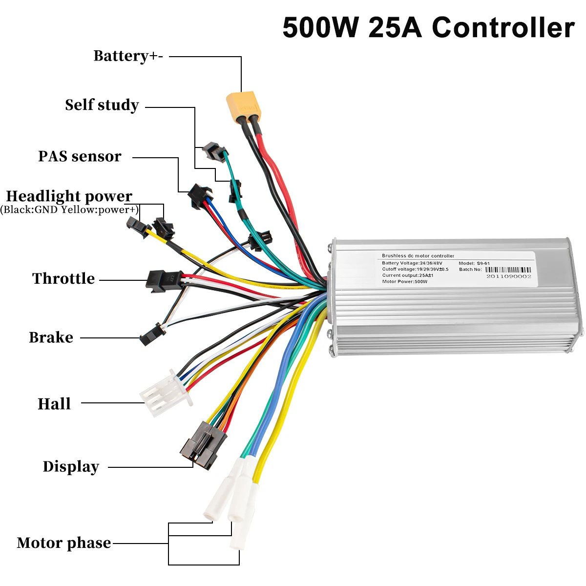 Zestaw do konwersji roweru elektrycznego Silnik tylnego przedniego koła 36V 48V 1000W 500W 350W 250W Zestaw Rower elektryczny 20in 26in