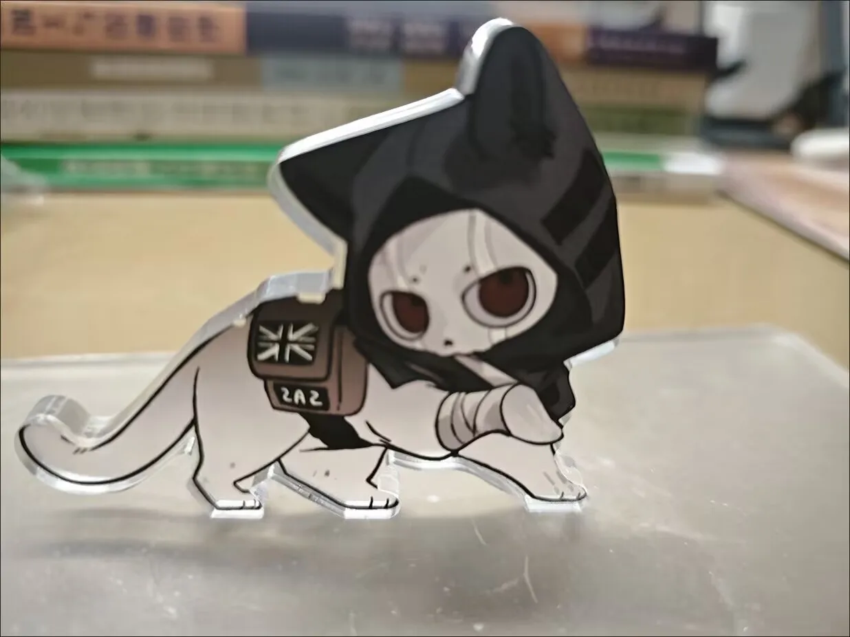 "Call of Duty" الجديد الأكثر مبيعًا سمك القد للفتيات من الطوب الأكريليك بدون حدود، لافتة عرض مكتب الطالب المخصصة الشبح