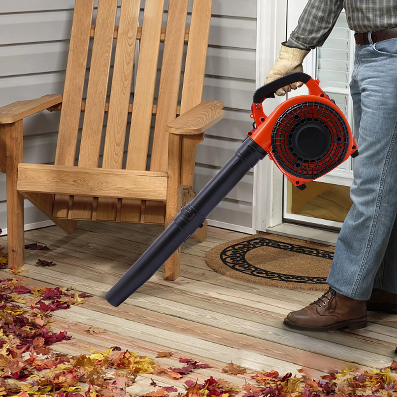 

Cordless Leaf Blower| Hand Gas Power Snow Blowing Machine| 7000rpm Petrol Home Garden Blowing Cleaning Tool