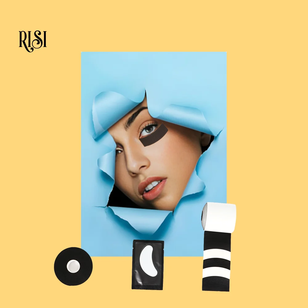 

RISI Foam UV Eye Patch for UV Lashes Black Lash Gel Pads for Eyelash Extension UV Eye Patches Black UV Eye Patches Eyelash