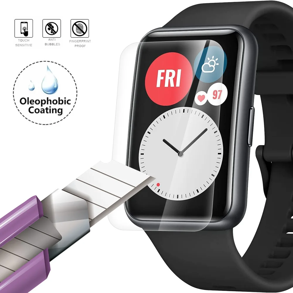 For Huawei Watch Fit/Fit 2/ES HD Curved Screen Protector Watch Fit2 Soft Protective Film Anti-scratch Smartwacth Accessories