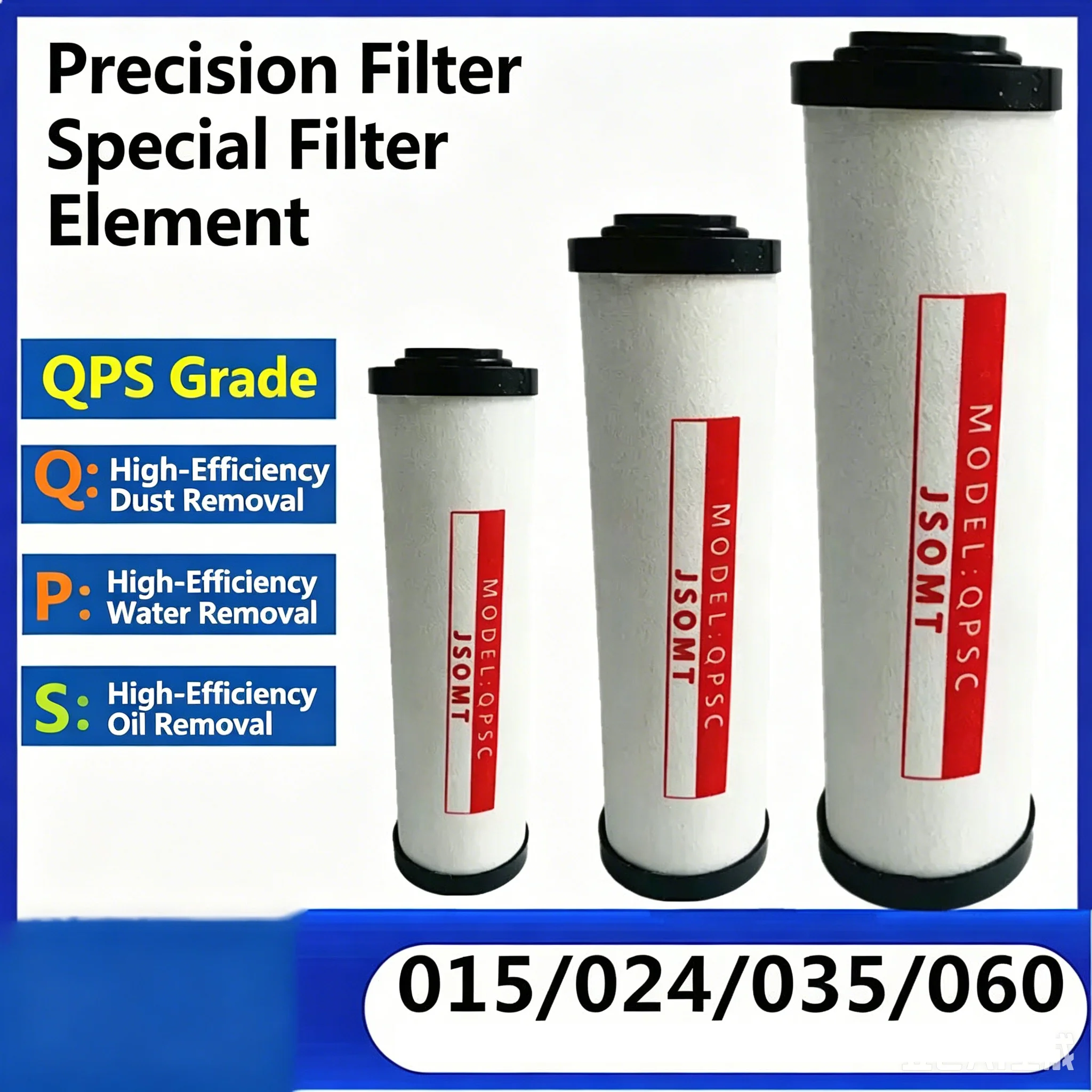 015/024/035/060 Q P S C Air Compressor Accessories Compressed Air Precision Filter Element Dryer QPSC Oil Water Separator
