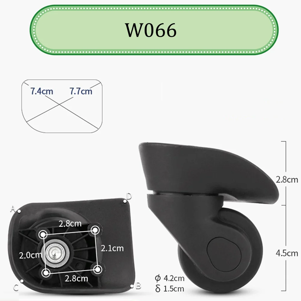 Voor Hongsheng W066 Universele Wiel Trolley Case Wielvervanging Bagage Katrol Glijwielen Slijtvaste Reparatie