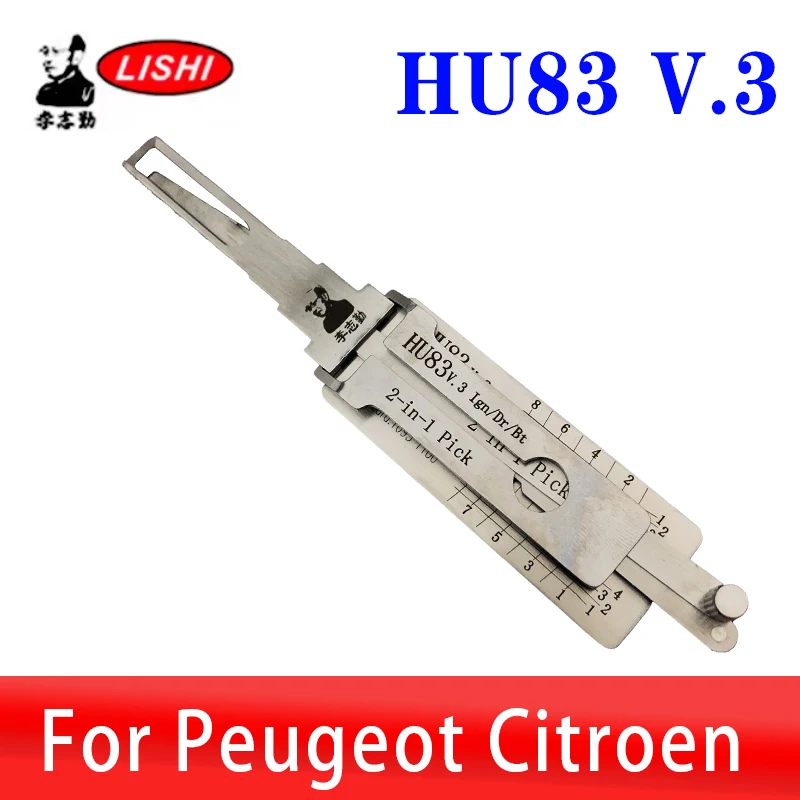 

Lishi 2in1 HU83 Decoder Lock Pick tool For Peugeot Citroen Locksmiths tool Car Door Opne Tool