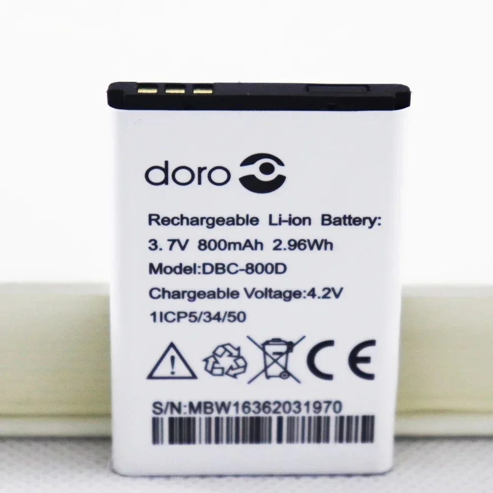 3.7V 800mAh DBC-800D Bateria do Doro 500 506 508 509 510 515 6520 6030 Baterie do routerów bezprzewodowych Prawdziwa pojemność 100% — zdjęcie produktu 3