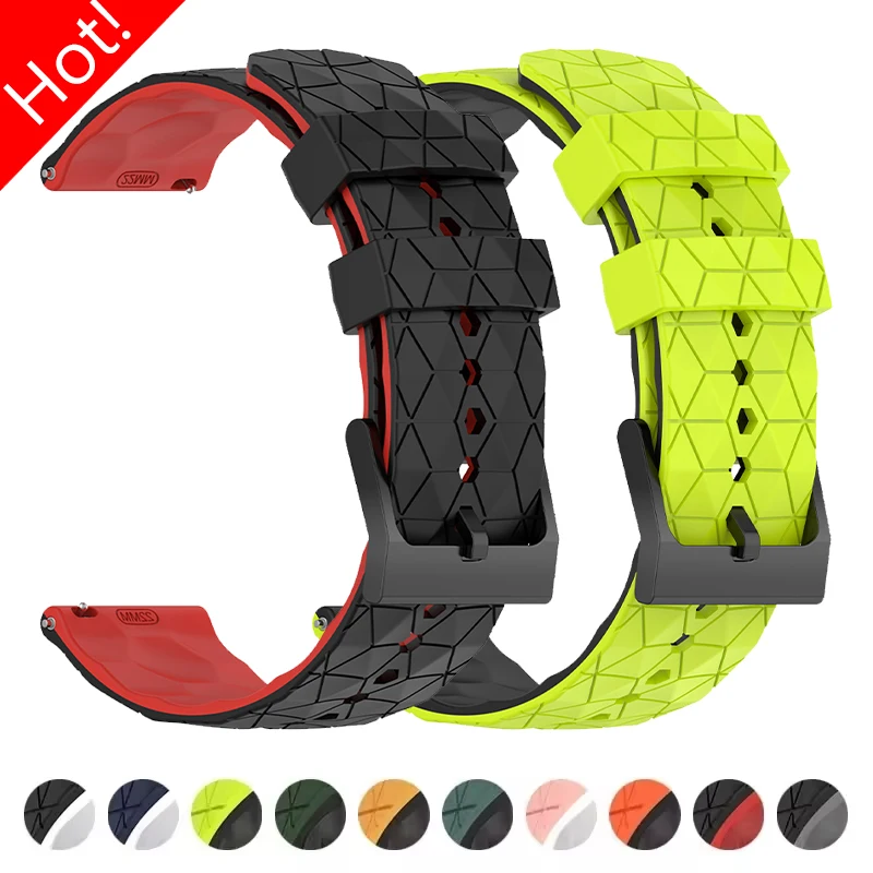 

20mm 22mm Universal Silicone Strap for Samsung Galaxy 7 6 5 4 40/44mm 6 4Classic 5Pro Band Bracelet for Huawei GT5 GT4 4Pro 46mm