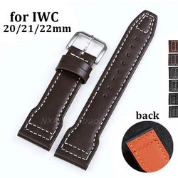 Cowhide Watchband for IWC PILOT Portugal PORTOFINO Watch Strap 20mm 21mm 22mm Bracelet for Little Prince Iw327004/iw377714