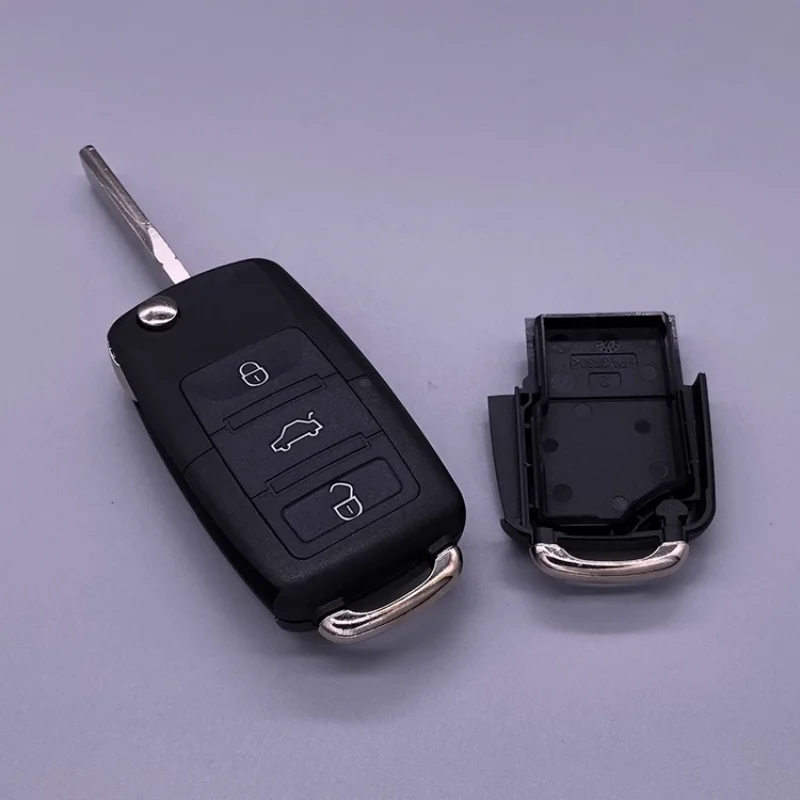 Blank Car Keys for Beetle/Caddy/Eos/Golf/Jetta/Polo/Scirocco/Tiguan/Touran/UP For VW Car Key Shell Remote Flip 3 Buttons