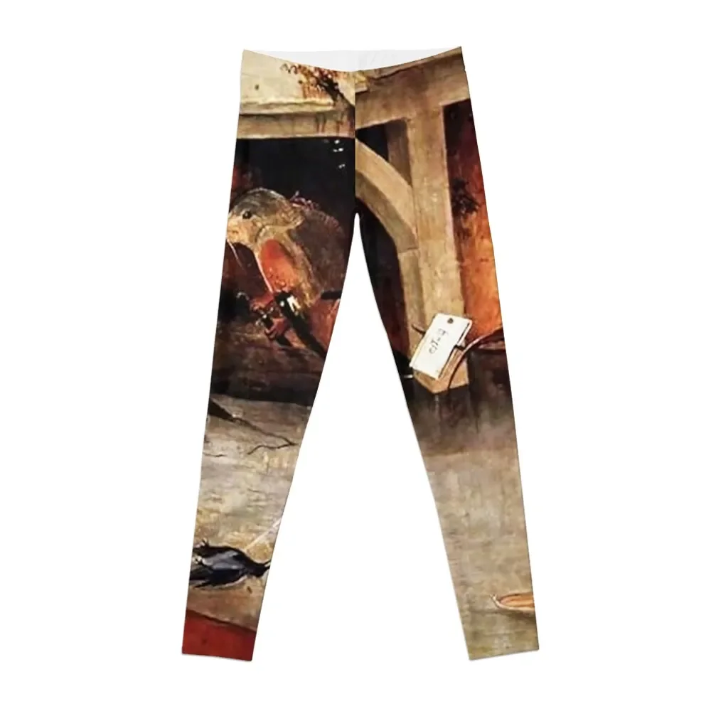 

weird creatures of Hieronymus Bosch Leggings sport set Sports pants woman Tight fitting woman high waist Womens Leggings