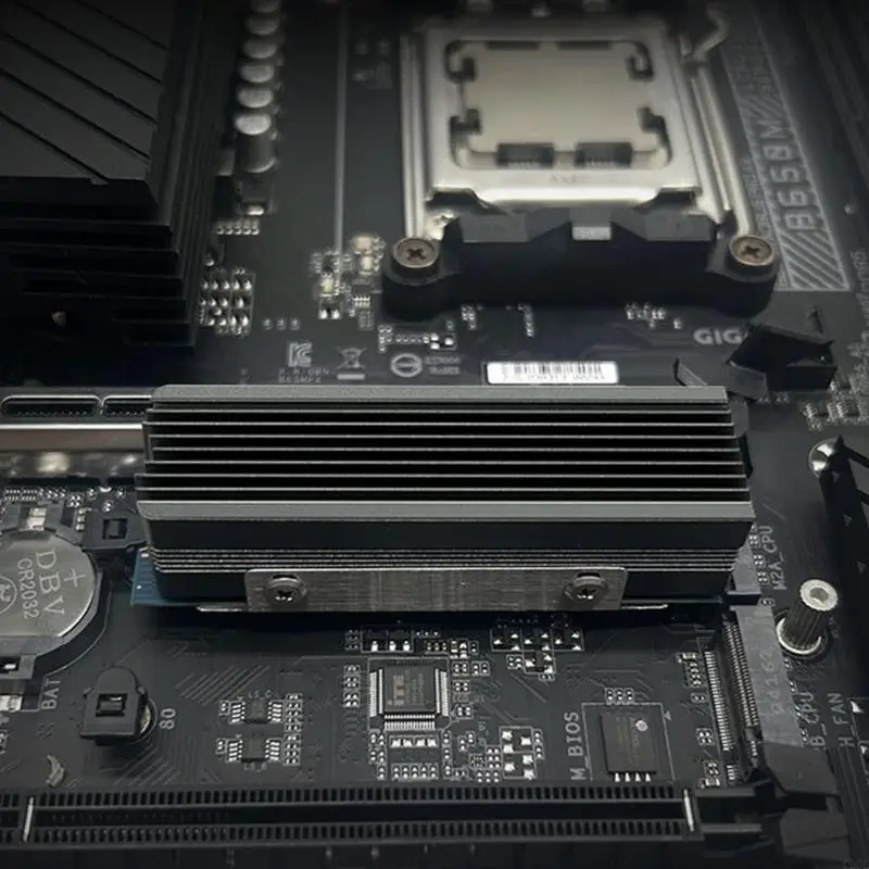 C90F Quiet M.2 2280 SSD Heat Sink For PC NVME Drive Aluminum Cooling System With 2 Screws Thermals Conductive Silicone Pad