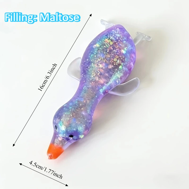 Jumbo Squishy Yellow Duck Fidgets Toys Cute Goose Squeezes Animals Vent Toys Adults Decompression Stretch Toy Friends Best Gift image 3