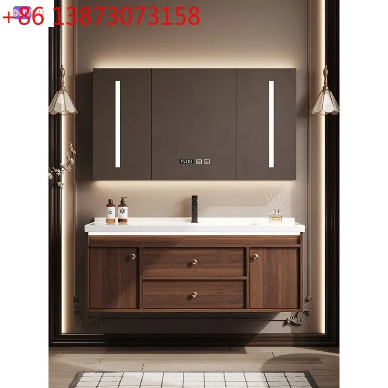 

Solid wood bathroom cabinet combination bathroom washbasin sink sink sink