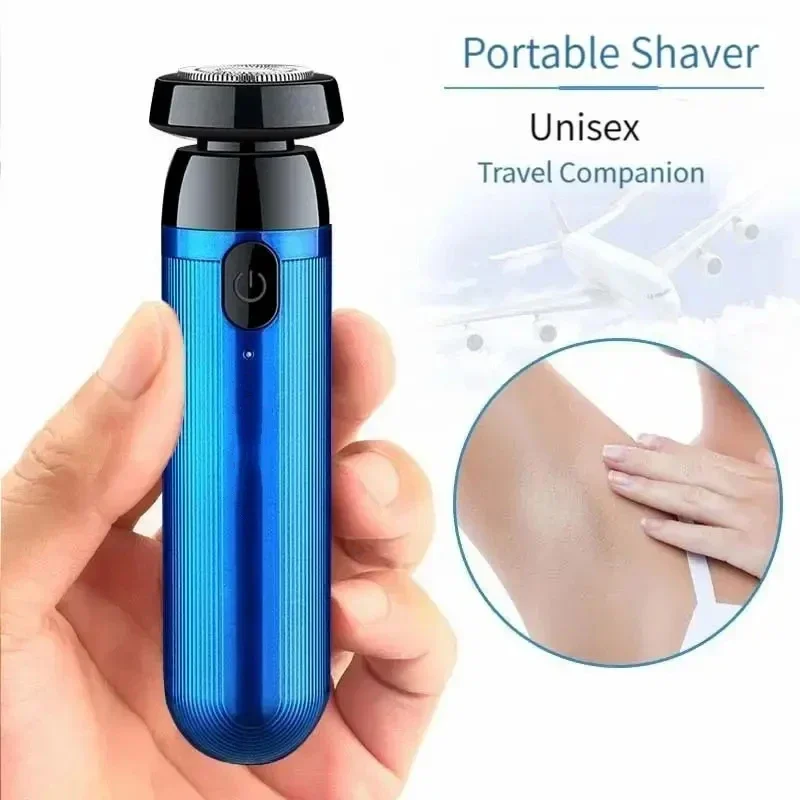 Low Frequency High-Speed Fast Mini Portable Charging Beard Electric Shaver Can be Removed in One Step Suitable for Men and Women