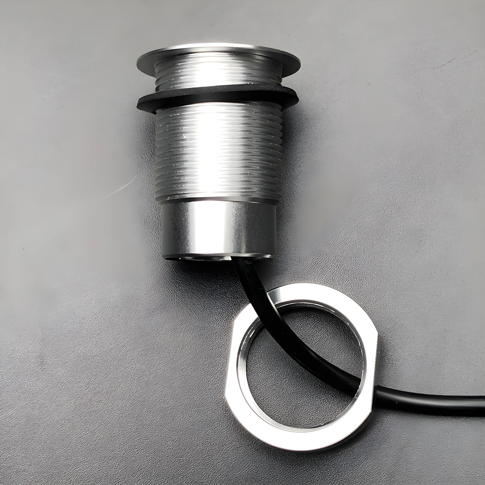IP67 Outdoor Waterproof Passive Pickup Microphone 3.5mm Audio Plug Mic‑In for CCTV Security Camera