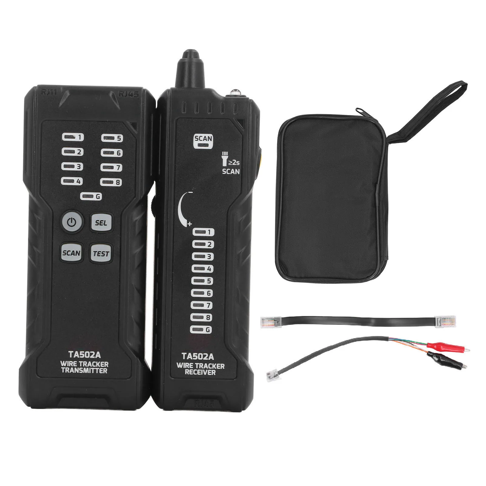 Tenas Cable Finder TA502A Digital Wire Locator Network Cable Tester With FOR RJ45 RJ11 Network Cable/telephone Line Interfaces