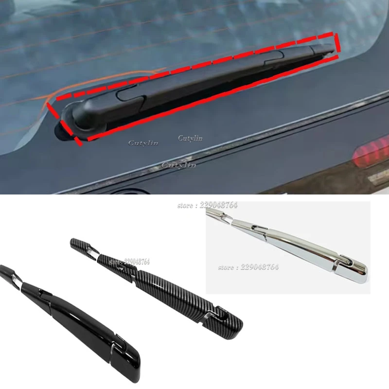 Für Toyota RAV4 2026 2027 ABS Schwarz/Carbon-Optik Heckscheibenwischerarm Abdeckung Zierleiste Aufkleber Auto-Styling