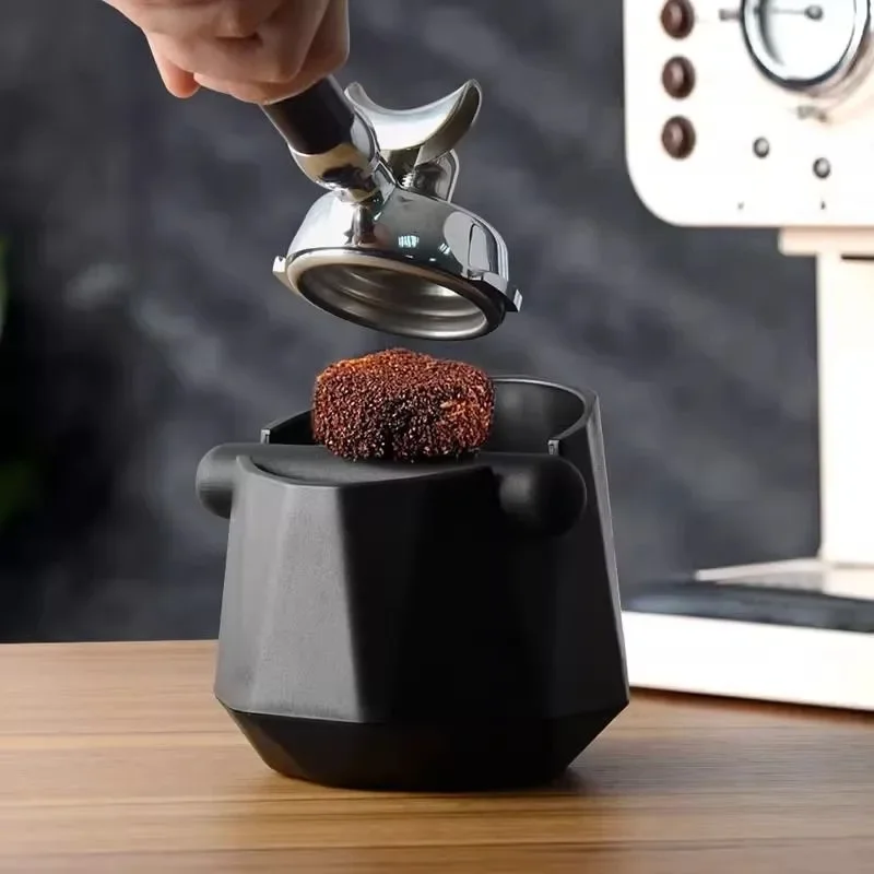 Retro Bar Counter Desktop Coffee Powder Residue Bucket Household Anti Slip Waste Powder Tapping Box Coffee Residue Storage ZI740