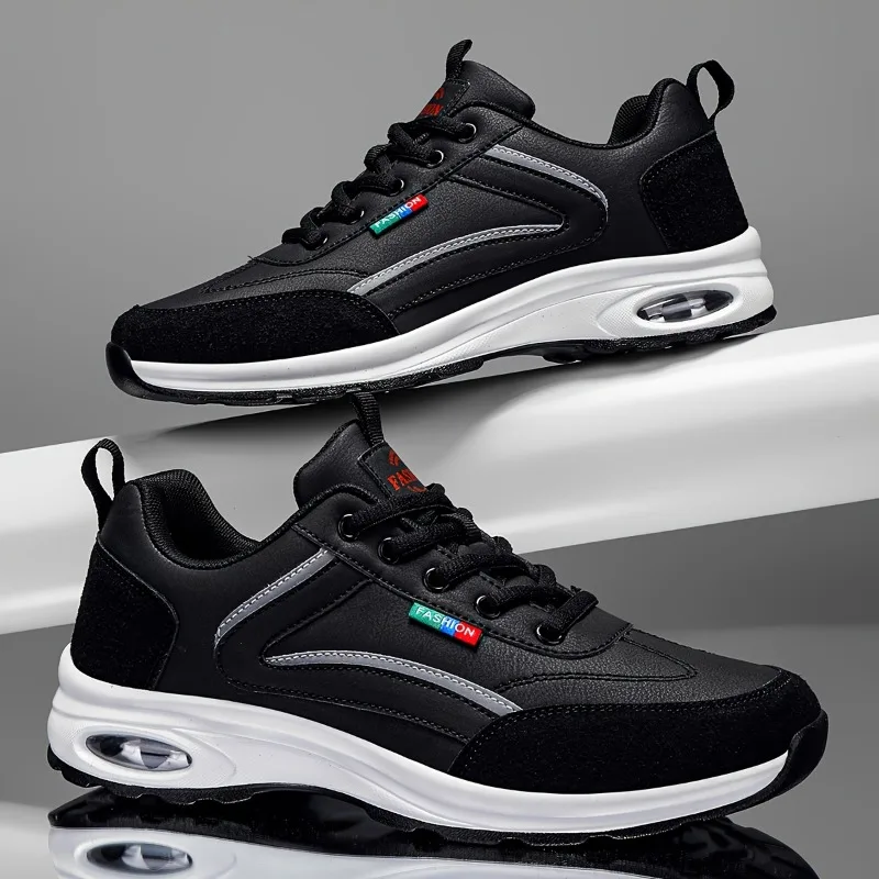 メンズトレンディスポーツシューズ軽量通気性モダンな滑り止めシューズスエードディテールアウトドアスタイリッシュデイリーウェアメンズスニーカー