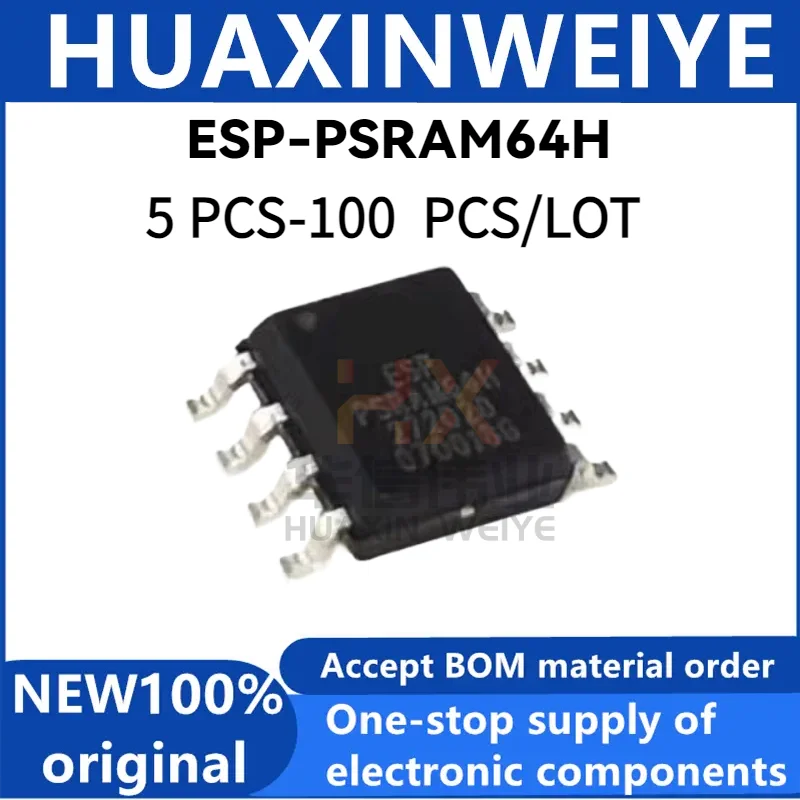 1/5/10pcs ESP-PSRAM64H Package SOP-8 3.3V 64Mbit Pseudo Static Random Access Memory Original Genuine Product