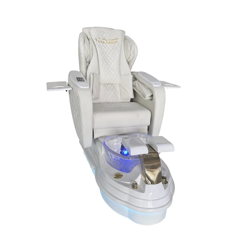 Keyunshi Electric Pedicure Chair with Foot Spa Tub & Massage Function, Luxury Salon SPA Chair with LED Light, Adjustable Footres - view 6