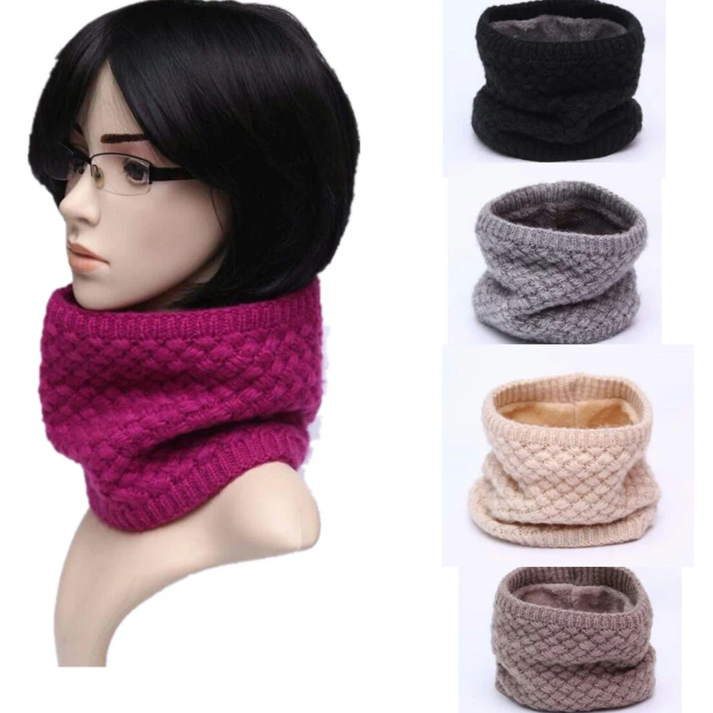 

Warm Knitted Scarf Neck Korean Version Winter Neckerchief Circle Warmer Men and Women