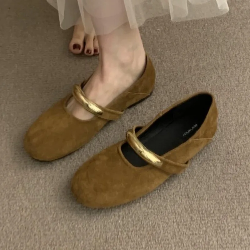 

Women Shoes Flats Loafers Suede Casual Shoes Designer 2025 New Fashion Sport Woman Sneakers Winter Shallow Marie Janes Zapatos