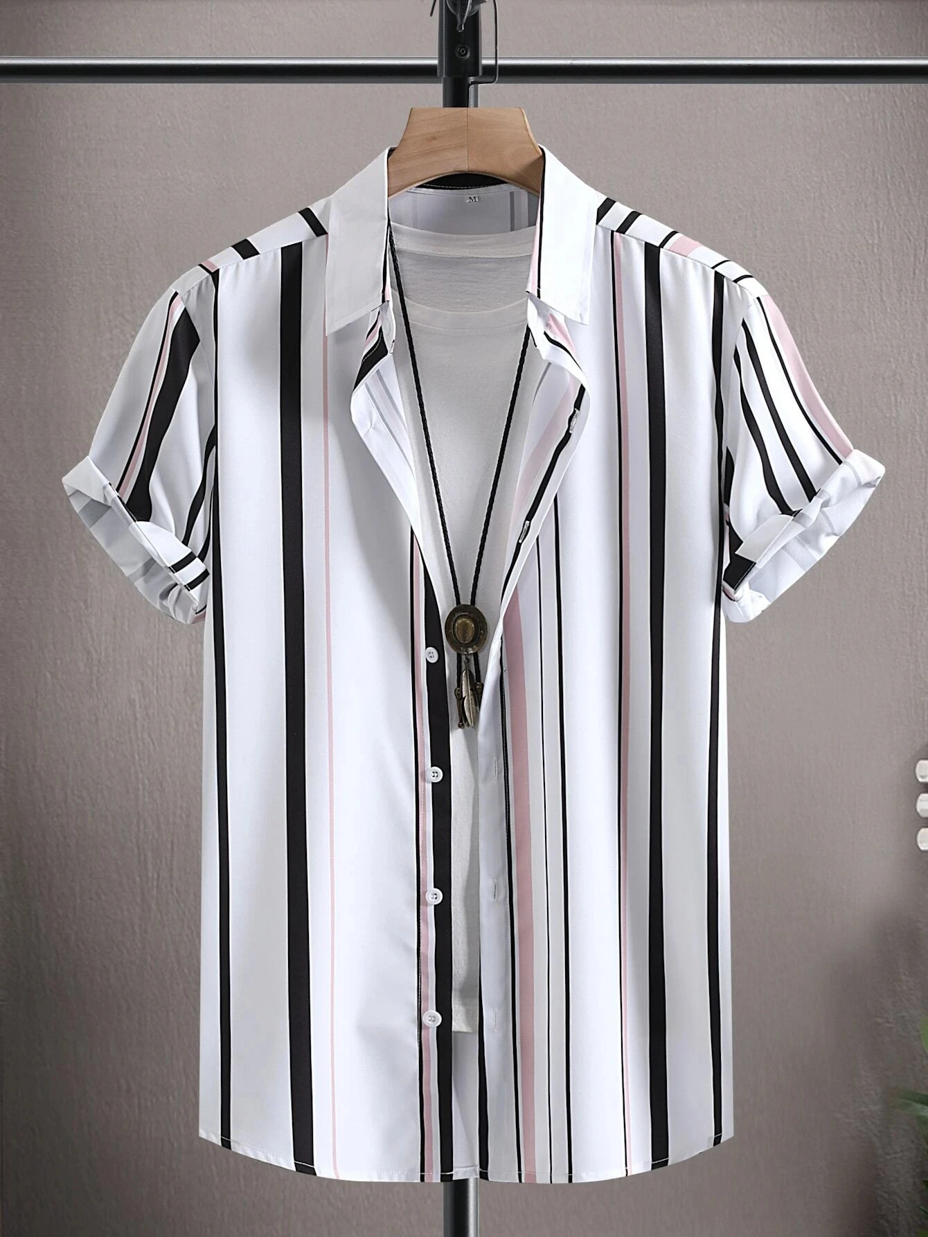 

Мужские и женские рубашки с красочным полосатым узором и принтом, рубашки с короткими рукавами, модные топы с короткими рукавами на пуговицах