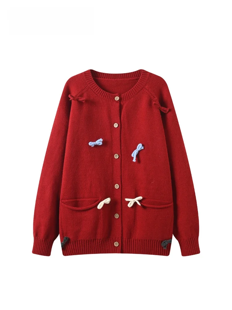 

CaraCLUB plus Size round Ne Long Sve Knitted Sweater Women Spring Lazy Sle ort Coat Top Trendy plus Size Faion