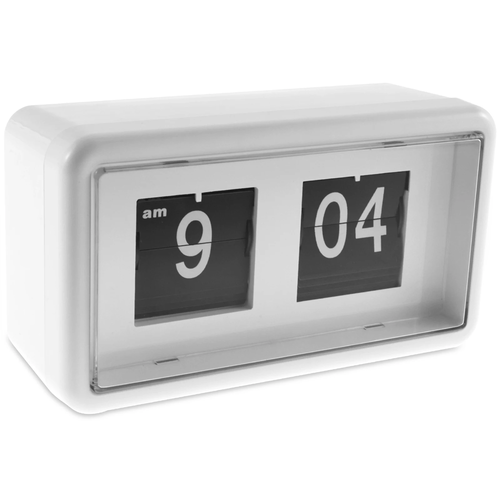 Reloj despertador Vintage con tapa automática, despertador para mesita de noche, relojes digitales con batería/carga USB para decoración del hogar y la Oficina
